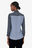 Isabel Marant Blue/Black Silk Floral Print Blouse Size 38