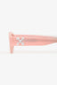 Off-White Pink Tinted Oval Sunglasses