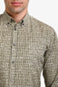 Bottega Veneta Green Printed Button Down Shirt Size 39/15.5 Mens