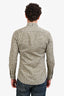 Bottega Veneta Green Printed Button Down Shirt Size 39/15.5 Mens