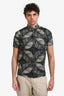 DSquared2 Green Palm Short Sleeve Button Down Shirt Size 48 Mens