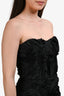 Elliatt Black Textured Strapless 'Asher' Midi Dress Size XS