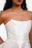 Elliatt White Floral Embroidered Strapless 'Gala' Mini Dress Size XS