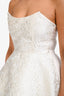 Elliatt White Floral Embroidered Strapless 'Gala' Mini Dress Size M