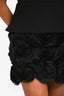 Elliatt Black Floral Detail Strapless 'Sela' Mini Dress Size XS