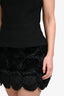 Elliatt Black Floral Detail Strapless 'Sela' Mini Dress Size S