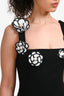 Elliatt Black\White Floral Pearl Embellished 'Marina' Mini Dress Size S