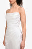 Alfabeta White Sparkly 'Mykonos' Maxi Dress Size S