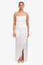 Alfabeta White Sparkly 'Mykonos' Maxi Dress Size M