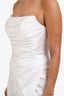 Alfabeta White Sparkly 'Mykonos' Maxi Dress Size L