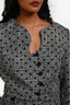 Amanda Uprichard Black/ White Tweed 'Puzzle' Polka Dot Jacket Size XS