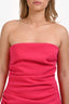 Misha Hot Pink 'Aliya' Ruched Mini Dress Size L