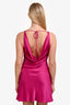 Amanda Uprichard Pink Silk 'Raina' Sleeveless Mini Dress Size M