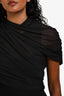 Amanda Uprichard Black Mesh 'Evianna' Jumpsuit Size XS
