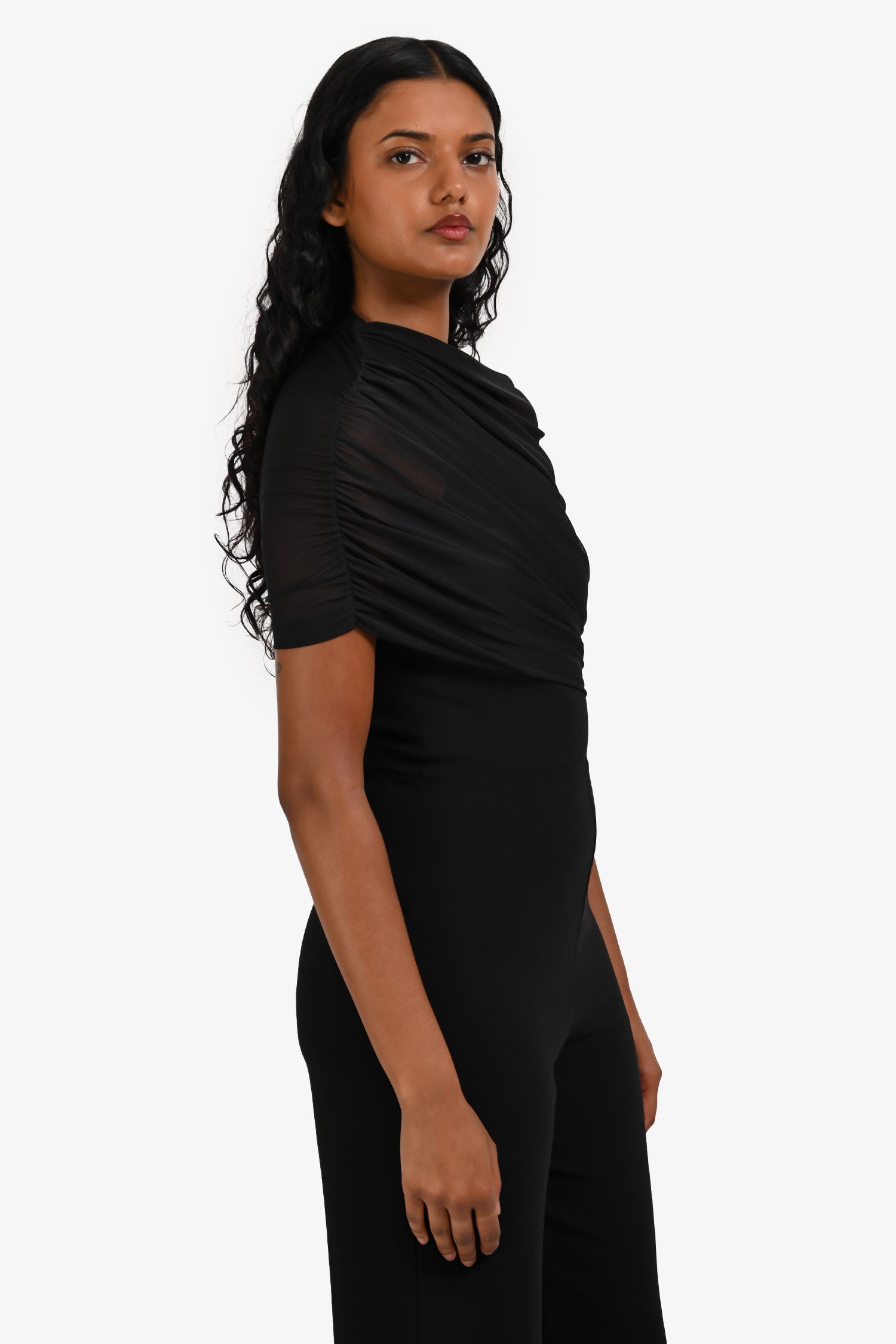 Amanda Uprichard Black Mesh 'Evianna' Jumpsuit Size XS – Mine & Yours