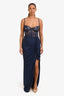 Katie May Blue Lace 'Willow' Sleeveless Maxi Dress Size L