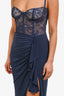 Katie May Blue Lace 'Willow' Sleeveless Maxi Dress Size L