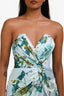 Katie May Blue/Green Floral Strapless Maxi Dress Size XS