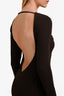 Effie Kats Brown Backless 'Indie' Maxi Dress Size M