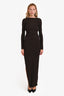 Effie Kats Brown Backless 'Indie' Maxi Dress Size XS
