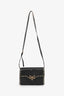 Valentino Black Leather Rockstud Flap Crossbody Bag