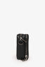 Christian Dior Black Leather CD Icon Zipped Pouch Crossbody Bag