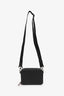 Christian Dior Black Leather CD Icon Zipped Pouch Crossbody Bag