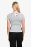 Christian Dior White/Black Pattern Top Size 6 US