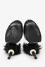 Pre-Loved Chanel™ Black/PVC Feather Embellished Heels Size 36