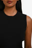 Alexander McQueen Black Wrap Detail Midi Dress Est. Size S