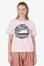 Pre-Loved Chanel™ 2019 Pink/White Striped Terry Knit La Pausa T-Shirt Size 40