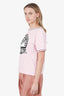 Pre-Loved Chanel™ 2019 Pink/White Striped Terry Knit La Pausa T-Shirt Size 40