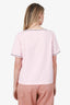 Pre-Loved Chanel™ 2019 Pink/White Striped Terry Knit La Pausa T-Shirt Size 40