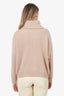 Brunello Cucinelli Beige Wool/Cashmere Sequin Zip-up Knit Sweater Size S
