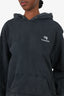 Balenciaga Grey Sporty B Fleece Hoodie Size XS