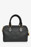 Louis Vuitton Black Monogram Empreinte Leather 'Speedy Bandoulière' 20 Bag with Strap