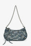 Balenciaga Blue Denim Le Cagole Mini BB Cagoule Bag With Strap