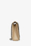 Saint Laurent Light Beige Leather Tri-Quilted Envelope Chain Medium Shoulder Bag