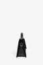 Jacquemus Black Leather 'Le Bambino' Large Shoulder Bag with Strap