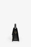 Jacquemus Black Leather 'Le Bambino' Large Shoulder Bag with Strap