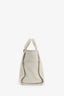 Pre-Loved Chanel™ Beige Canvas Small Deauville Tote With Pouch