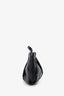 Prada Black Vitello Shine Leather Bow Wristlet Clutch Bag