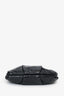 Prada Black Vitello Shine Leather Bow Wristlet Clutch Bag
