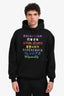 Balenciaga 2020 Black Multicolour Logo Hoodie Size XS Mens