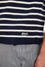 Ami Navy/White Wool Striped Sleeveless Tank Top Size XL Mens