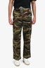 Celine Green Camouflage Cotton Pants Size 46 Mens