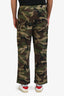 Celine Green Camouflage Cotton Pants Size 46 Mens