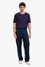 Marni Navy Cotton Wide Leg Cargo Pants Size 48 Mens