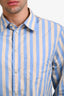 Gucci Blue/Beige Cotton Striped Button-Up Dress Shirt Size 41 Mens