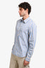Gucci Blue/Beige Cotton Striped Button-Up Dress Shirt Size 41 Mens